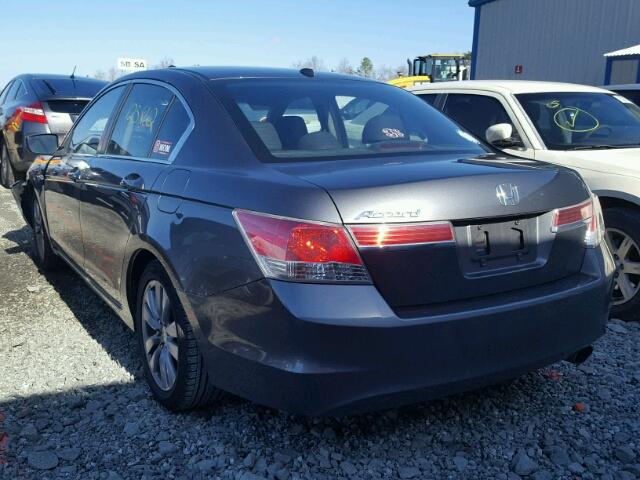 1HGCP2F88BA036308 - 2011 HONDA ACCORD EXL GRAY photo 3