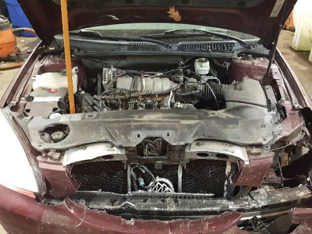 1G4HP57246U163850 - 2006 BUICK LUCERNE CX MAROON photo 7