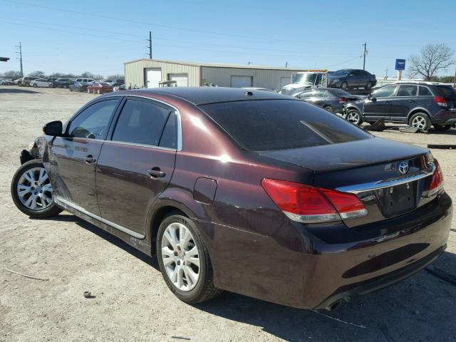 4T1BK3DB2CU447468 - 2012 TOYOTA AVALON BAS PURPLE photo 3