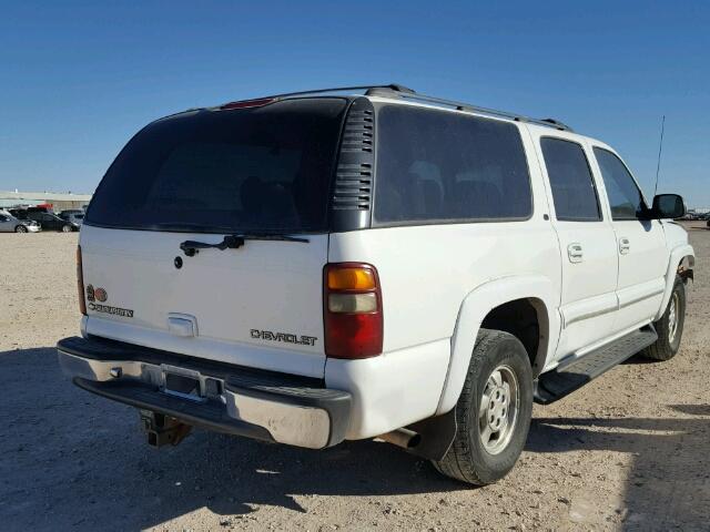 3GNEC16T61G255969 - 2001 CHEVROLET SUBURBAN C WHITE photo 4