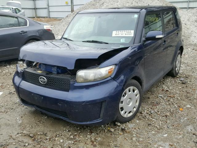 JTLKE50E181024336 - 2008 TOYOTA SCION XB BLUE photo 2