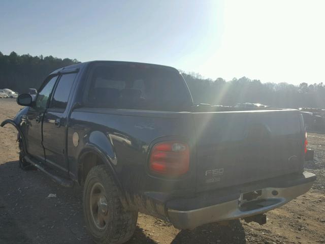 1FTRW08L83KD72490 - 2003 FORD F150 SUPER BLUE photo 3