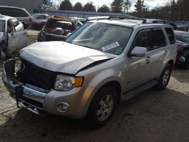 1FMCU59399KA79158 - 2009 FORD ESCAPE HYB SILVER photo 2