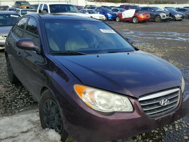 KMHDU46D27U027271 - 2007 HYUNDAI ELANTRA GL PURPLE photo 1