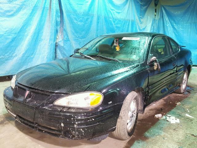 1G2NF12E22C288404 - 2002 PONTIAC GRAND AM S BLACK photo 2
