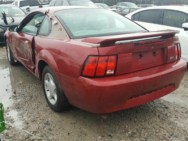 1FAFP40483F338351 - 2003 FORD MUSTANG RED photo 3