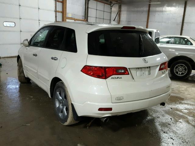 5J8TB18519A003723 - 2009 ACURA RDX TECHNO WHITE photo 3