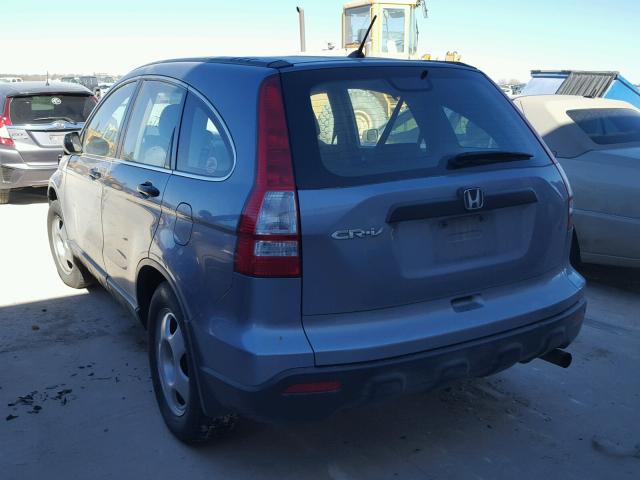 JHLRE38367C034593 - 2007 HONDA CR-V LX BLUE photo 3