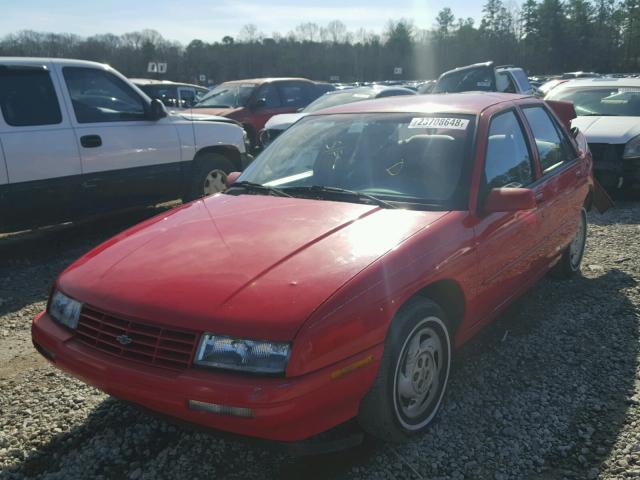 1G1LD55M7TY158926 - 1996 CHEVROLET CORSICA RED photo 2