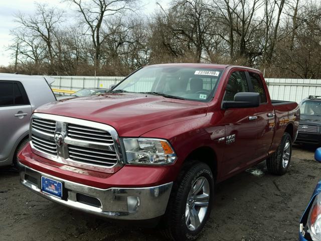 1C6RR7GT7DS659619 - 2013 RAM 1500 SLT BURGUNDY photo 2