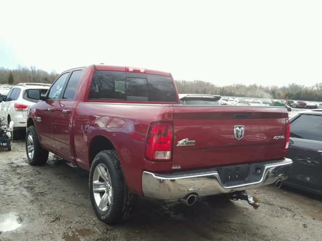 1C6RR7GT7DS659619 - 2013 RAM 1500 SLT BURGUNDY photo 3