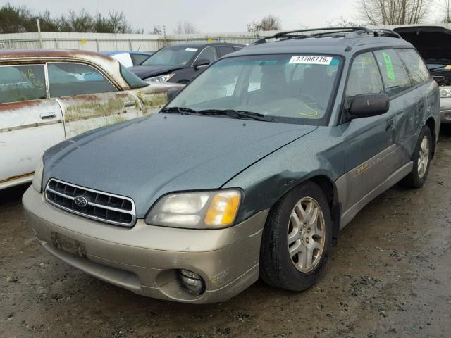 4S3BH665317648755 - 2001 SUBARU LEGACY OUT GREEN photo 2