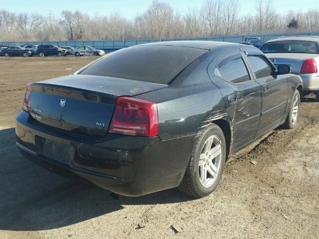 2B3KA43G76H301215 - 2006 DODGE CHARGER SE BLACK photo 4