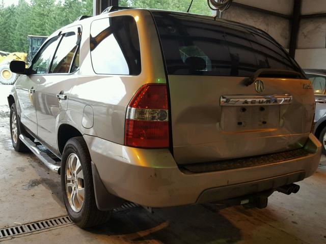 2HNYD18603H549424 - 2003 ACURA MDX TOURIN BEIGE photo 3