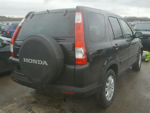 SHSRD78806U409486 - 2006 HONDA CR-V EX BLACK photo 4