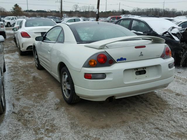 4A3AC44G53E116986 - 2003 MITSUBISHI ECLIPSE GS WHITE photo 3