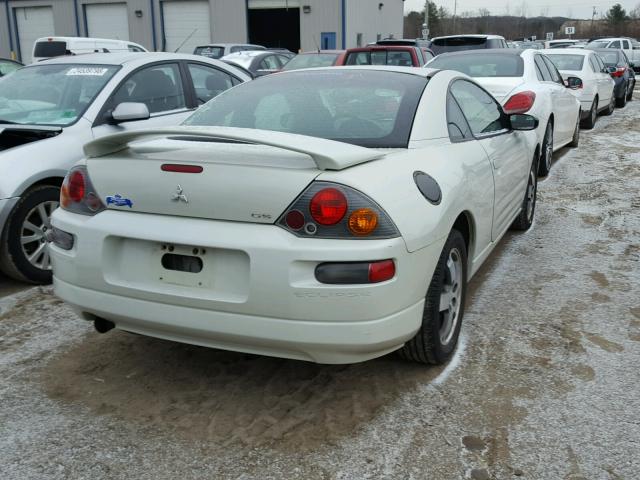 4A3AC44G53E116986 - 2003 MITSUBISHI ECLIPSE GS WHITE photo 4