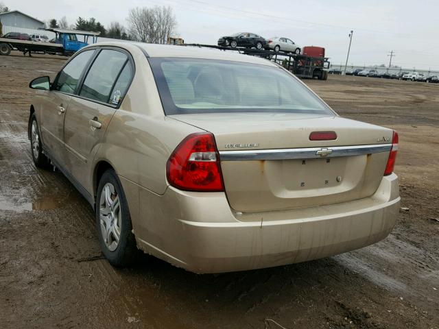 1G1ZS57N37F145176 - 2007 CHEVROLET MALIBU LS GOLD photo 3