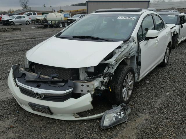 19XFB2F80CE023092 - 2012 HONDA CIVIC EX WHITE photo 2