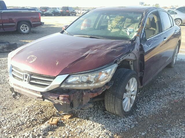 1HGCR3F95DA039677 - 2013 HONDA ACCORD TOU MAROON photo 2