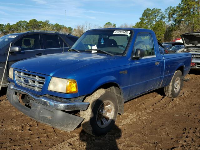 1FTYR10C31TA29100 - 2001 FORD RANGER BLUE photo 2