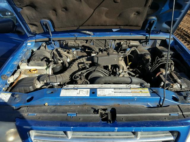 1FTYR10C31TA29100 - 2001 FORD RANGER BLUE photo 7