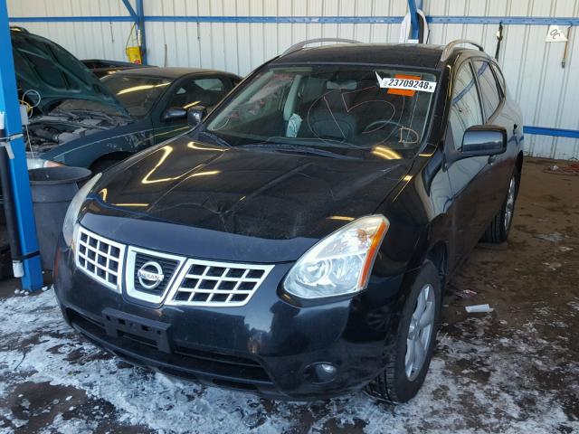 JN8AS58V19W161810 - 2009 NISSAN ROGUE S BLACK photo 2