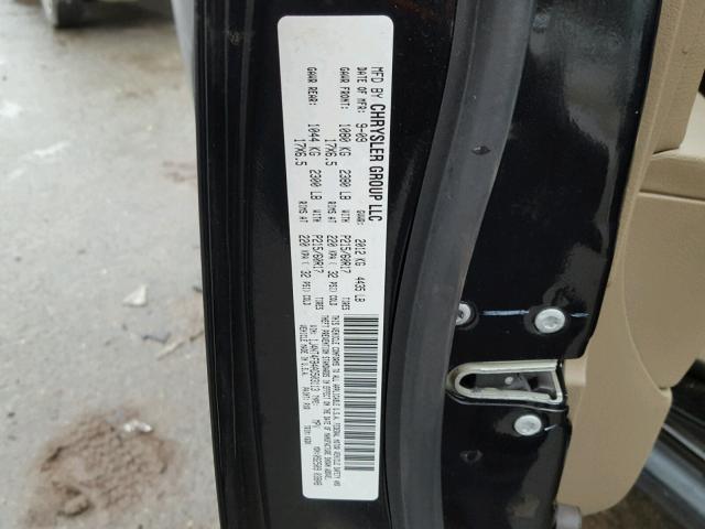 1J4NT4FB4AD503113 - 2010 JEEP COMPASS SP შავი ფოტო 10