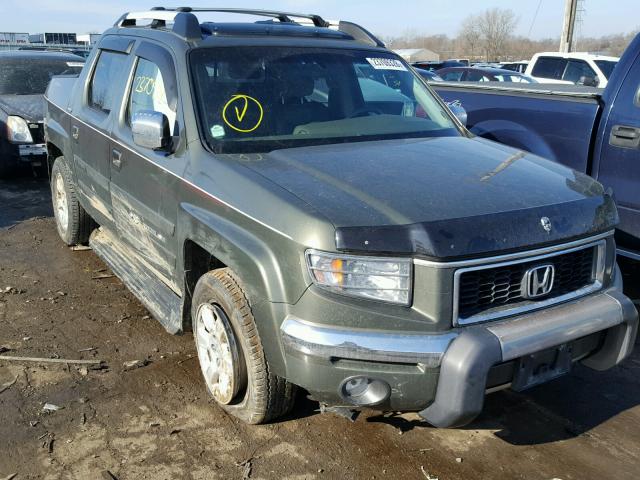 2HJYK16566H526350 - 2006 HONDA RIDGELINE GREEN photo 1