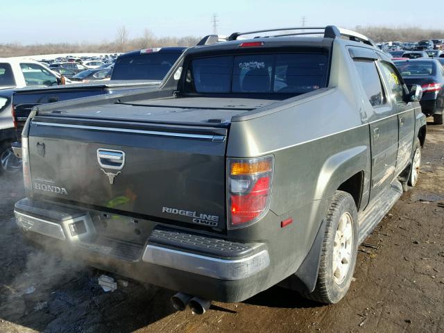 2HJYK16566H526350 - 2006 HONDA RIDGELINE GREEN photo 4