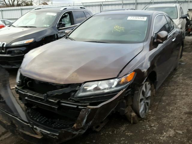 1HGCT1B88EA002868 - 2014 HONDA ACCORD EXL BROWN photo 2