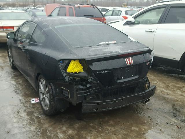 2HGFG4A59CH706053 - 2012 HONDA CIVIC SI BLACK photo 3