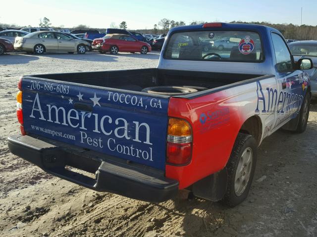 5TENL42N92Z029237 - 2002 TOYOTA TACOMA WHITE photo 4