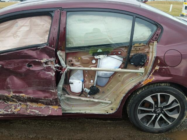 2HGFB2F8XEH553613 - 2014 HONDA CIVIC EX MAROON photo 10