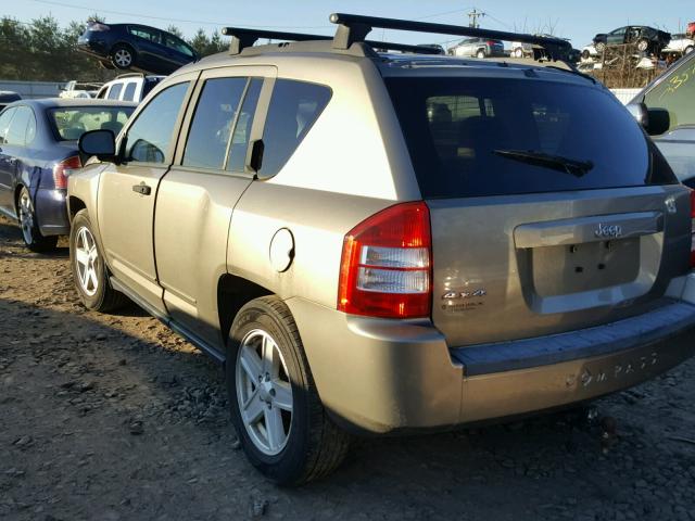 1J8FF47W28D729477 - 2008 JEEP COMPASS SP ნაცრისფერი ფოტო 3