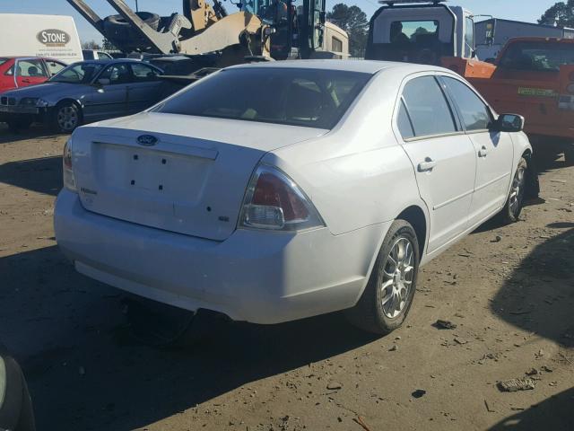 3FAFP07Z26R180249 - 2006 FORD FUSION SE WHITE photo 4