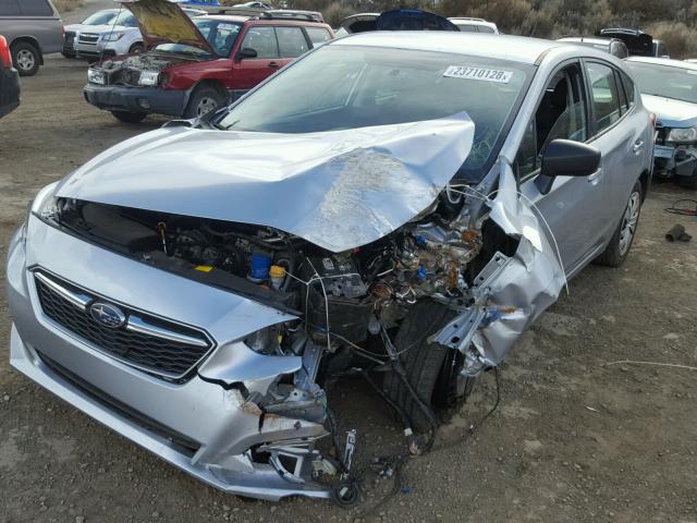 4S3GTAA69H3719109 - 2017 SUBARU IMPREZA SILVER photo 2