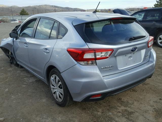 4S3GTAA69H3719109 - 2017 SUBARU IMPREZA SILVER photo 3