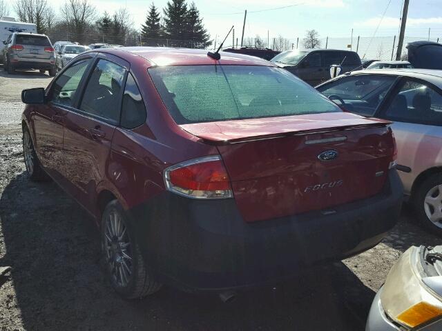 1FAHP36N69W137110 - 2009 FORD FOCUS SES RED photo 3