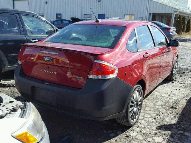 1FAHP36N69W137110 - 2009 FORD FOCUS SES RED photo 4