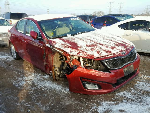 5XXGN4A70EG281757 - 2014 KIA OPTIMA EX RED photo 1