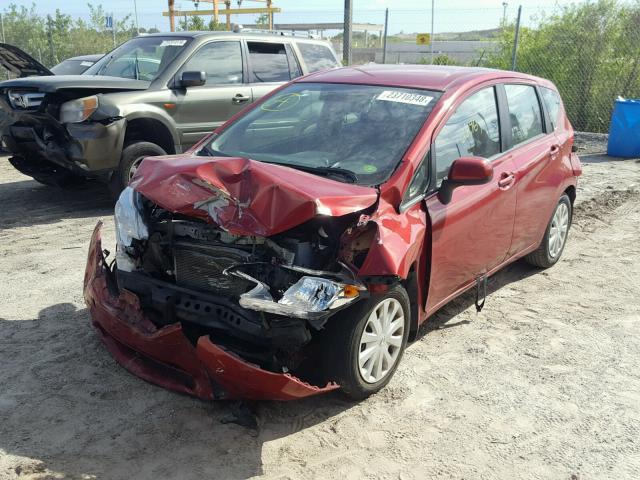 3N1CE2CP8EL389003 - 2014 NISSAN VERSA NOTE RED photo 2