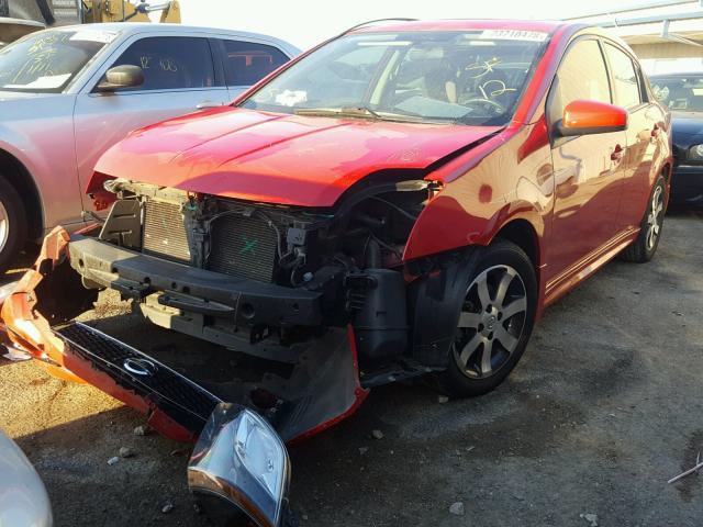 3N1AB6AP5CL715184 - 2012 NISSAN SENTRA 2.0 RED photo 2