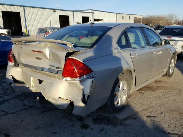 2G1WT57K391212441 - 2009 CHEVROLET IMPALA 1LT GOLD photo 4