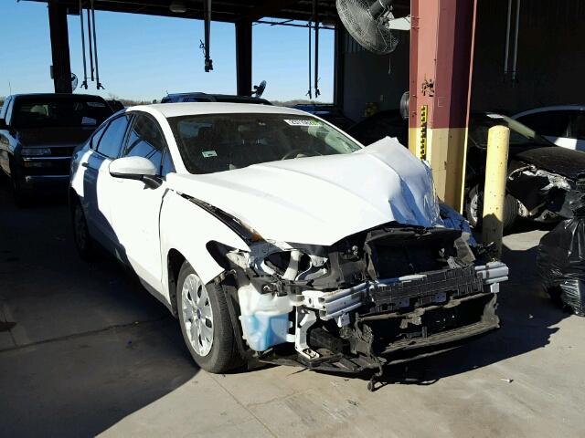 3FA6P0G7XER121382 - 2014 FORD FUSION S WHITE photo 1