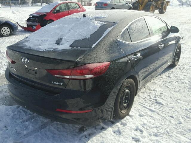 KMHD84LF0HU158467 - 2017 HYUNDAI ELANTRA SE BLACK photo 4