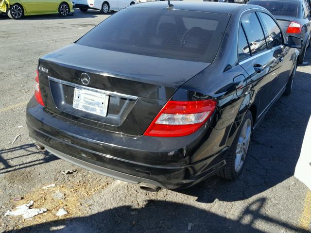 WDDGF5EB5BR153238 - 2011 MERCEDES-BENZ C 300 BLACK photo 4