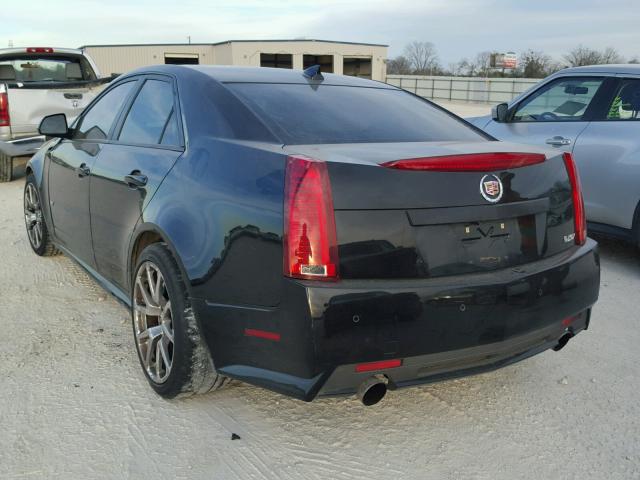 1G6DV5EP2B0145004 - 2011 CADILLAC CTS-V BLACK photo 3