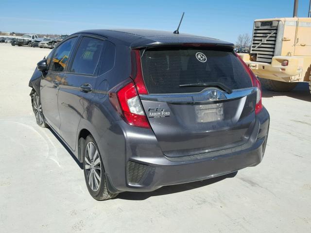 3HGGK5H81FM770246 - 2015 HONDA FIT EX GRAY photo 3