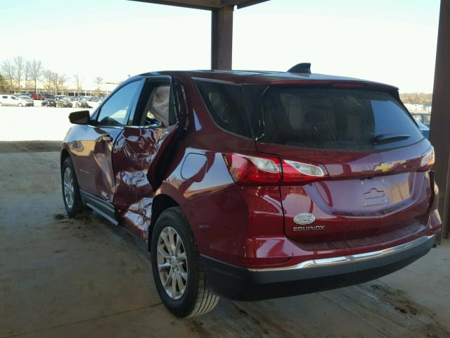 2GNAXJEV6J6170549 - 2018 CHEVROLET EQUINOX LT RED photo 3